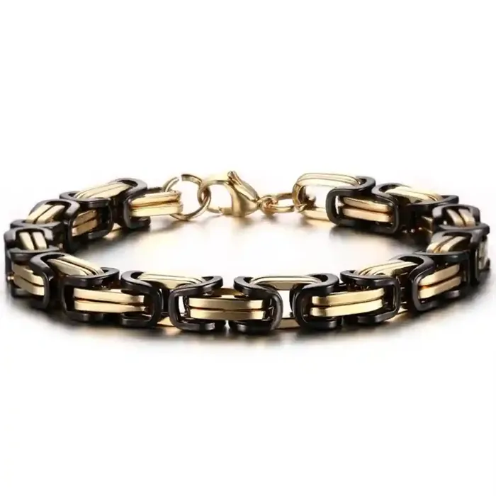Sort Hawn Black Gold Armbånd Stål 8mm - Armbånd