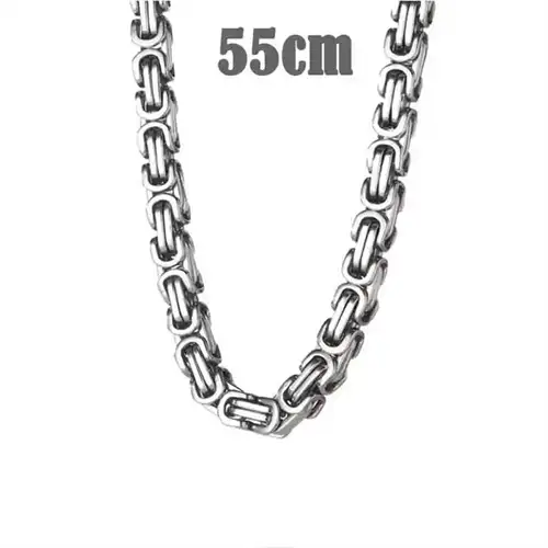 Big Hawn Halskæde Mat Stål 55cm 8mm - Halskæder