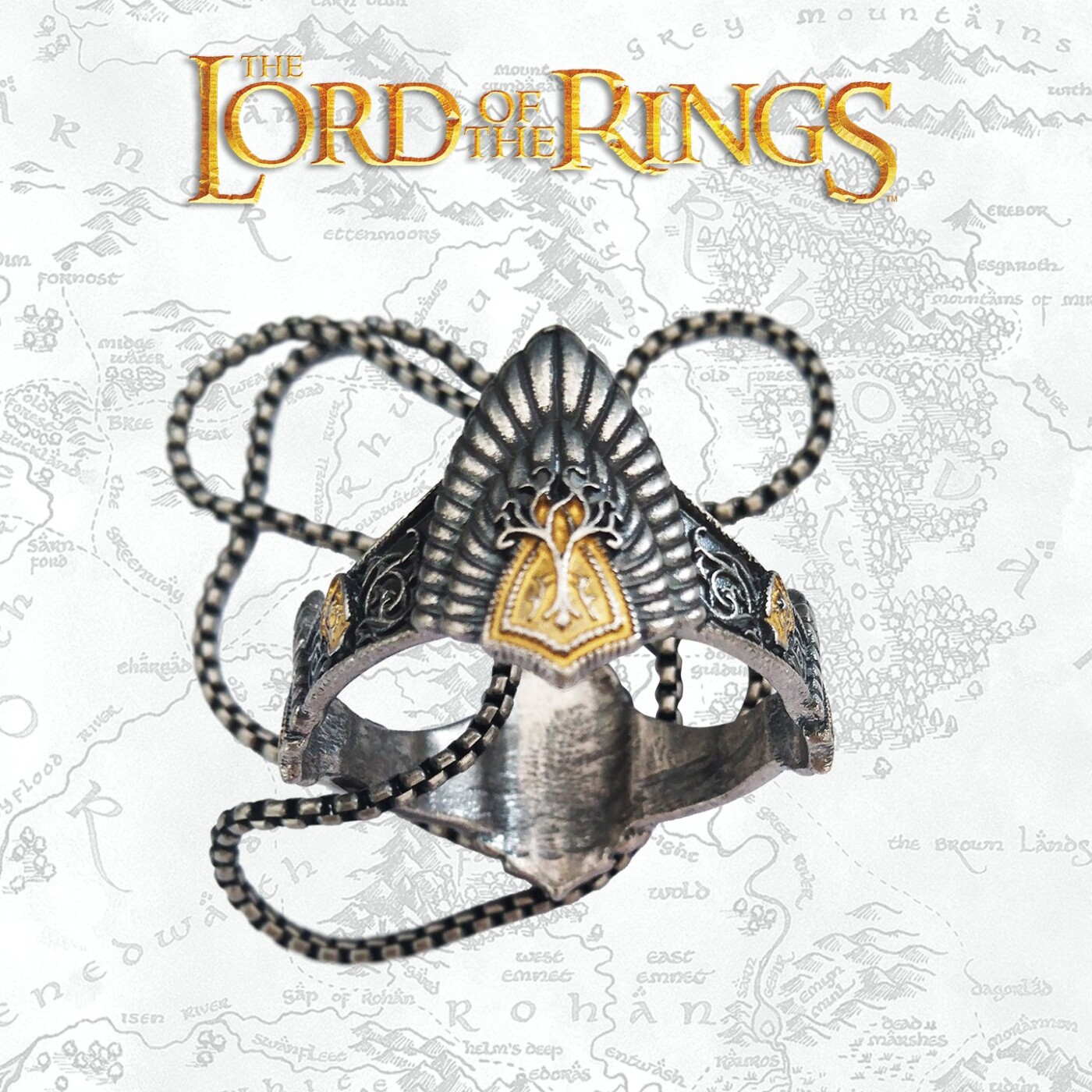 The Lord The Rings Limited Edition Replica Crown Elessar Necklace - Fanattik Halskæder  - 5060662464188