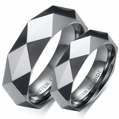 Facet Forlovelsesring Tungsten - Vielsesringe