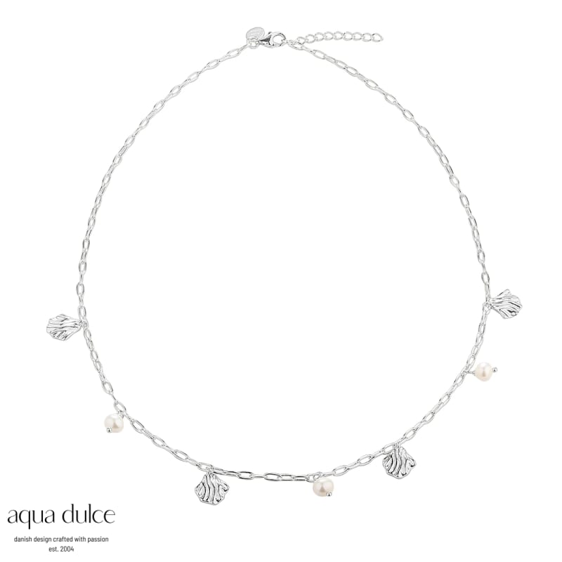 Hulda Necklace Silver - Aqua Dulce Halskæder  - 5740013852801