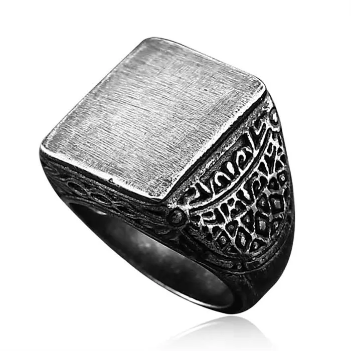 Viking Ringen Oxyderet Stål - Fingerringe