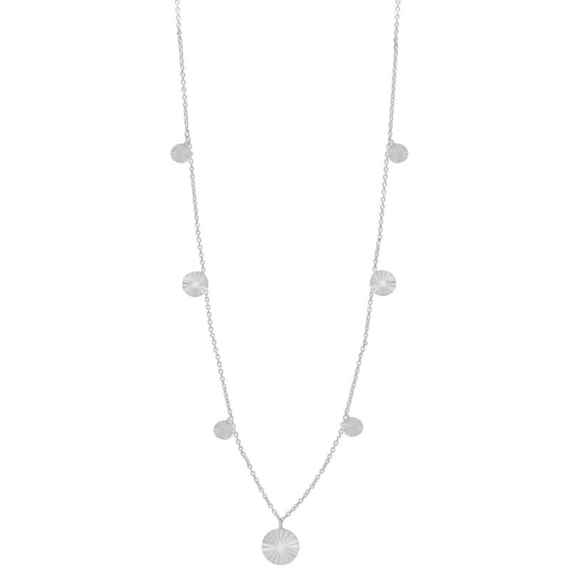 Line Coin Necklace Silver - Aqua Dulce Halskæder  - 5740013842659