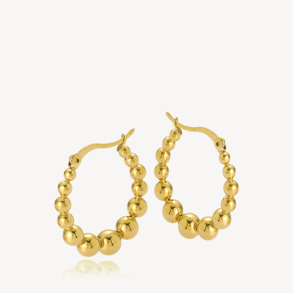 Guld Bubble Creoler Forgyldt - Sistie2nd Øreringe