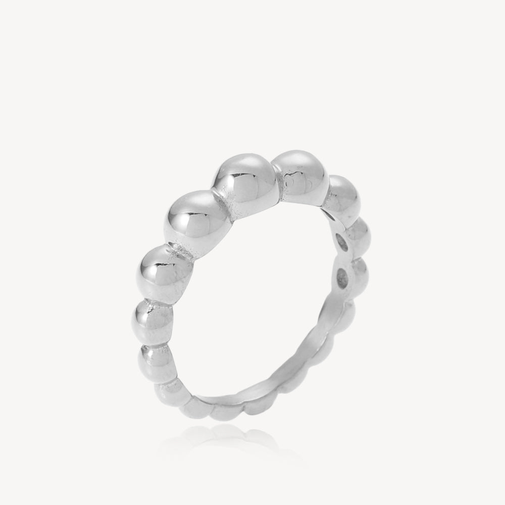 Sølv Bubble Ring Stål - Sistie2nd Fingerringe