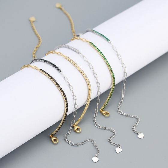Donnatella Armbånd Forgyldt GrØn 102141 - Donnatella Armbånd