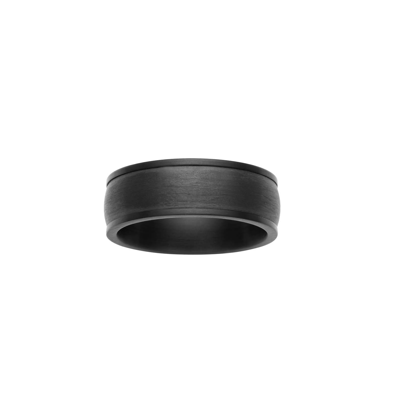 Sort Son Stål Ring Black Med Carbon Str - Son Of Noa Armbånd