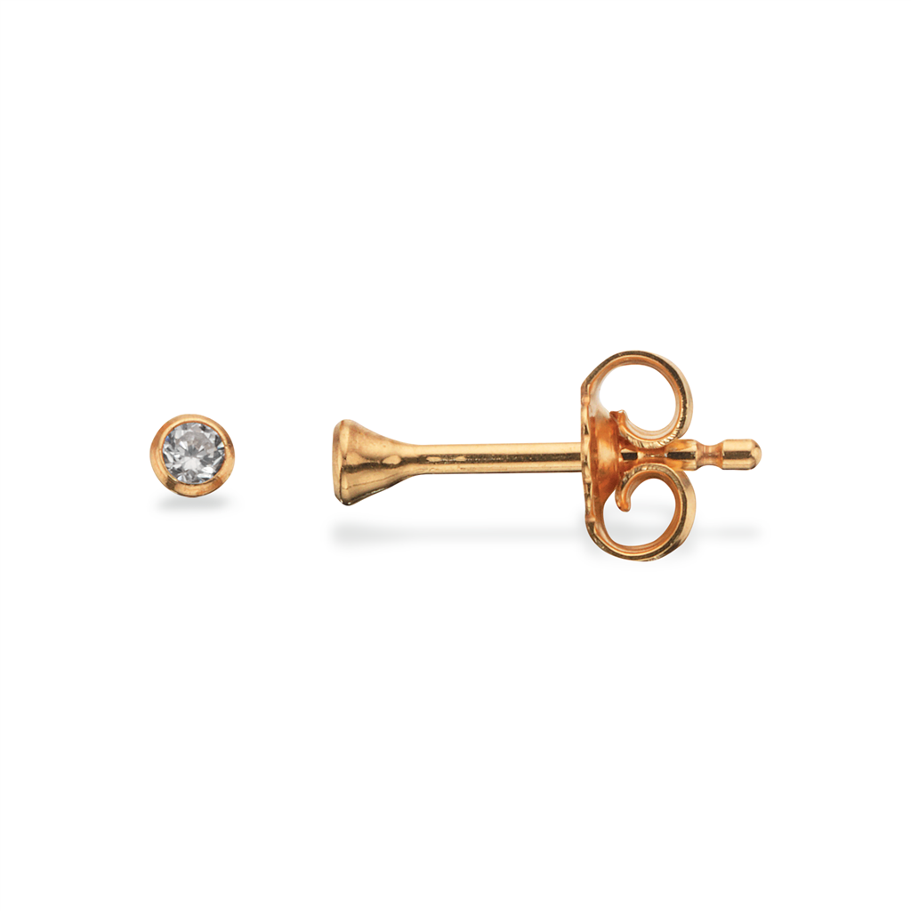 Scrouples Forgyldte Sølv øreringe 2mm 112012fg - Scrouples Øreringe  - 1233690069869