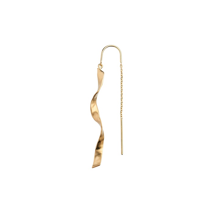 Stine Twisted Hammered ørering Forgyldt 1188 - Stine A Øreringe