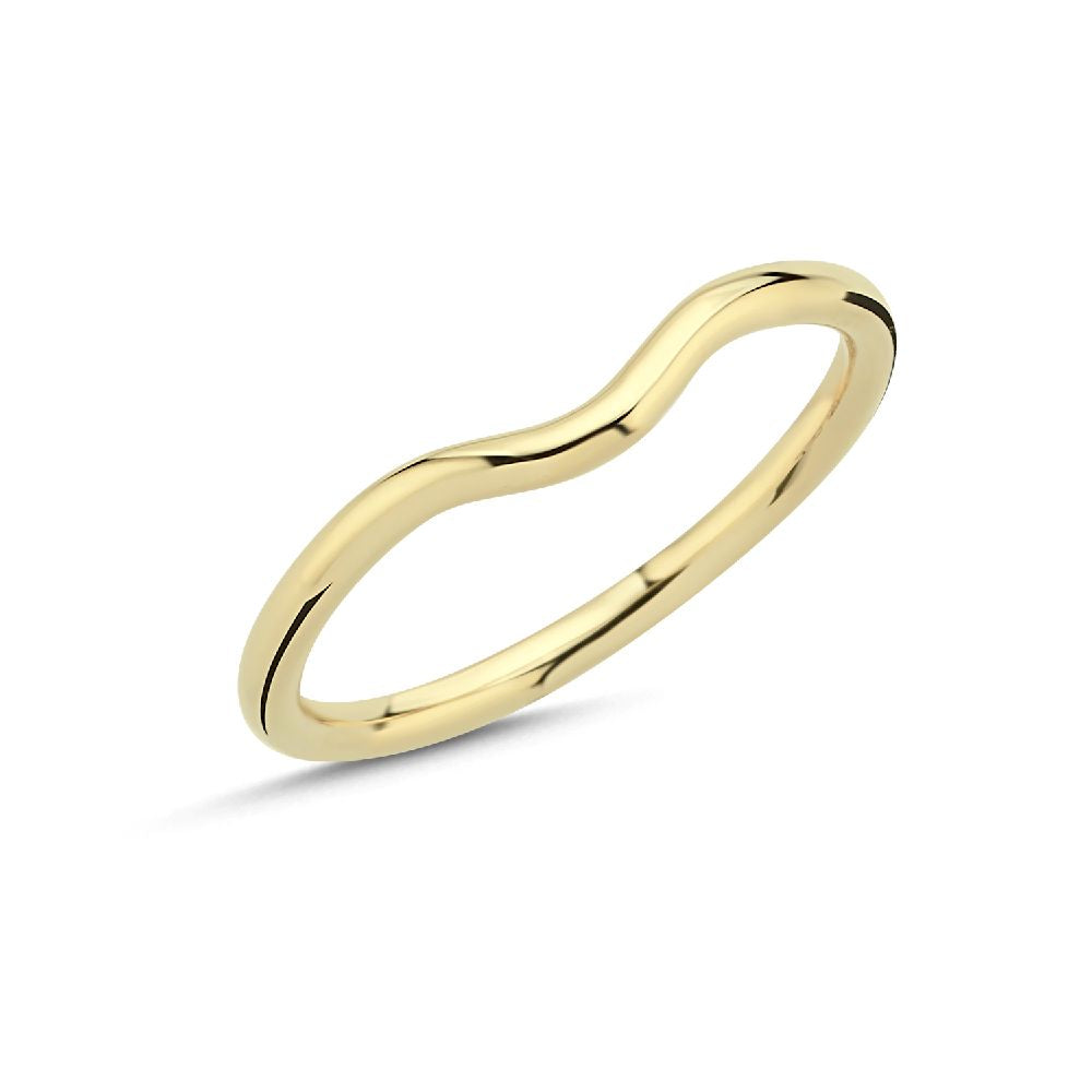 Nuran Combine Ring Uden Sten 14kt Guld A4165 - Nuran Fingerringe