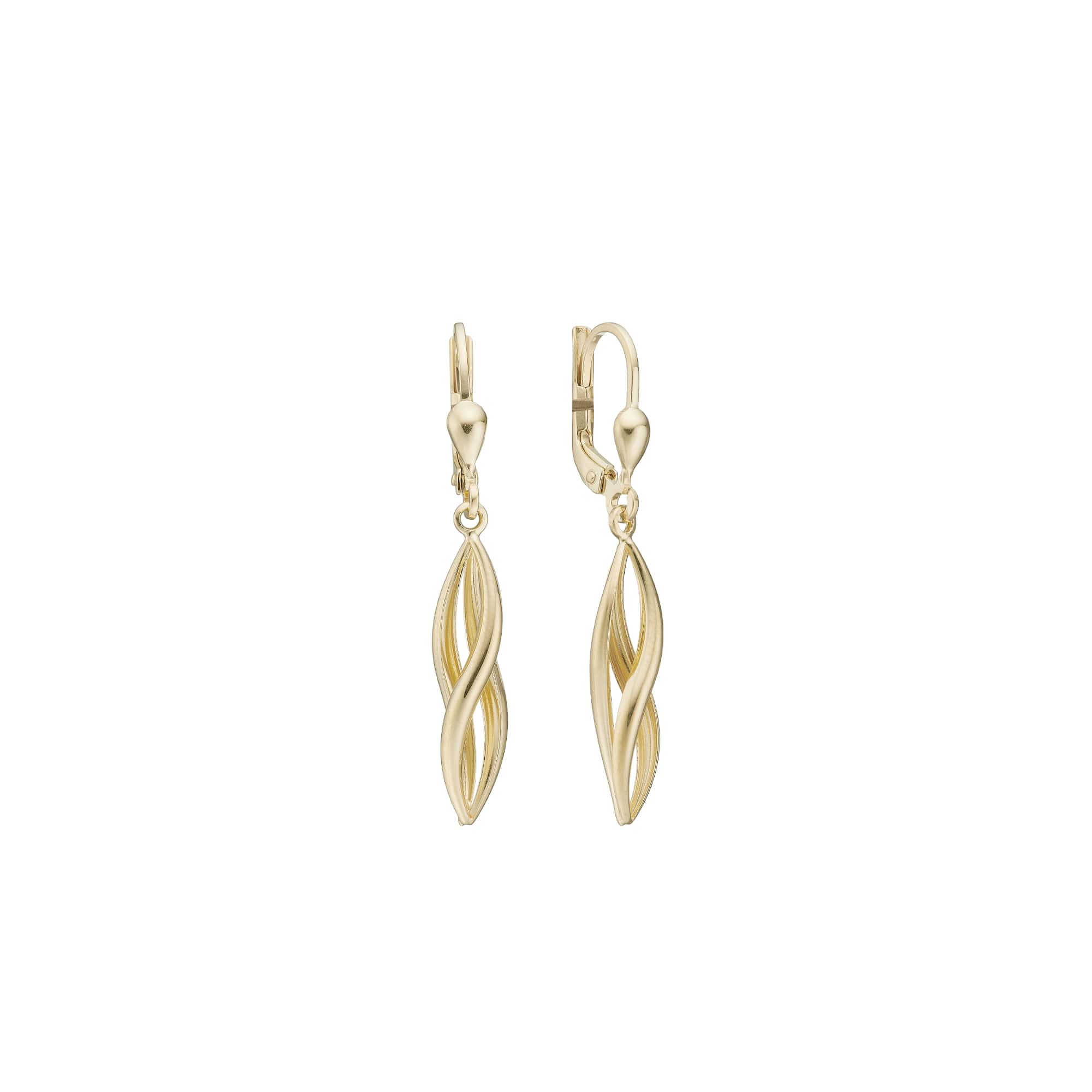Aagaard Karat Guld øreringe Snoet Design 1670 - Aagaard Øreringe - 1233690192352