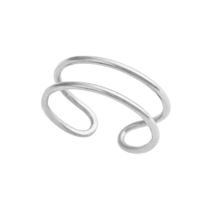Susanne Friis Bjørner Ring Sfb Åben Tråd Ring Sølv 1672 - Fingerringe  - 1233690169781
