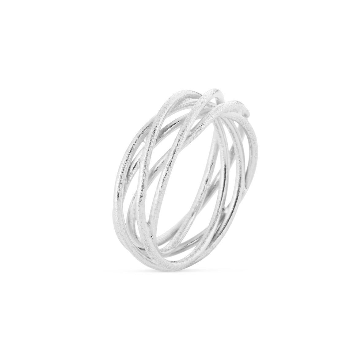 Susanne Friis Bjørner Ring Sfb Sølv Tråd Vikkel Ring 1685 - Fingerringe  - 1233690103631
