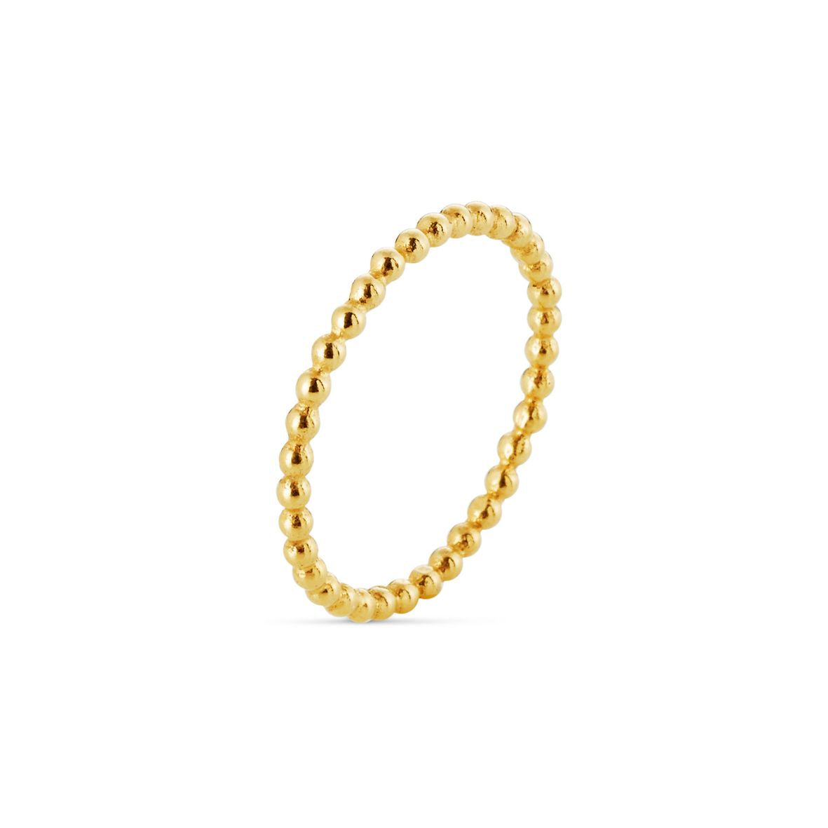 Susanne Friis Bjørner Forgyldt Ring Med Kugler 1687 - Fingerringe  - 1233690152875