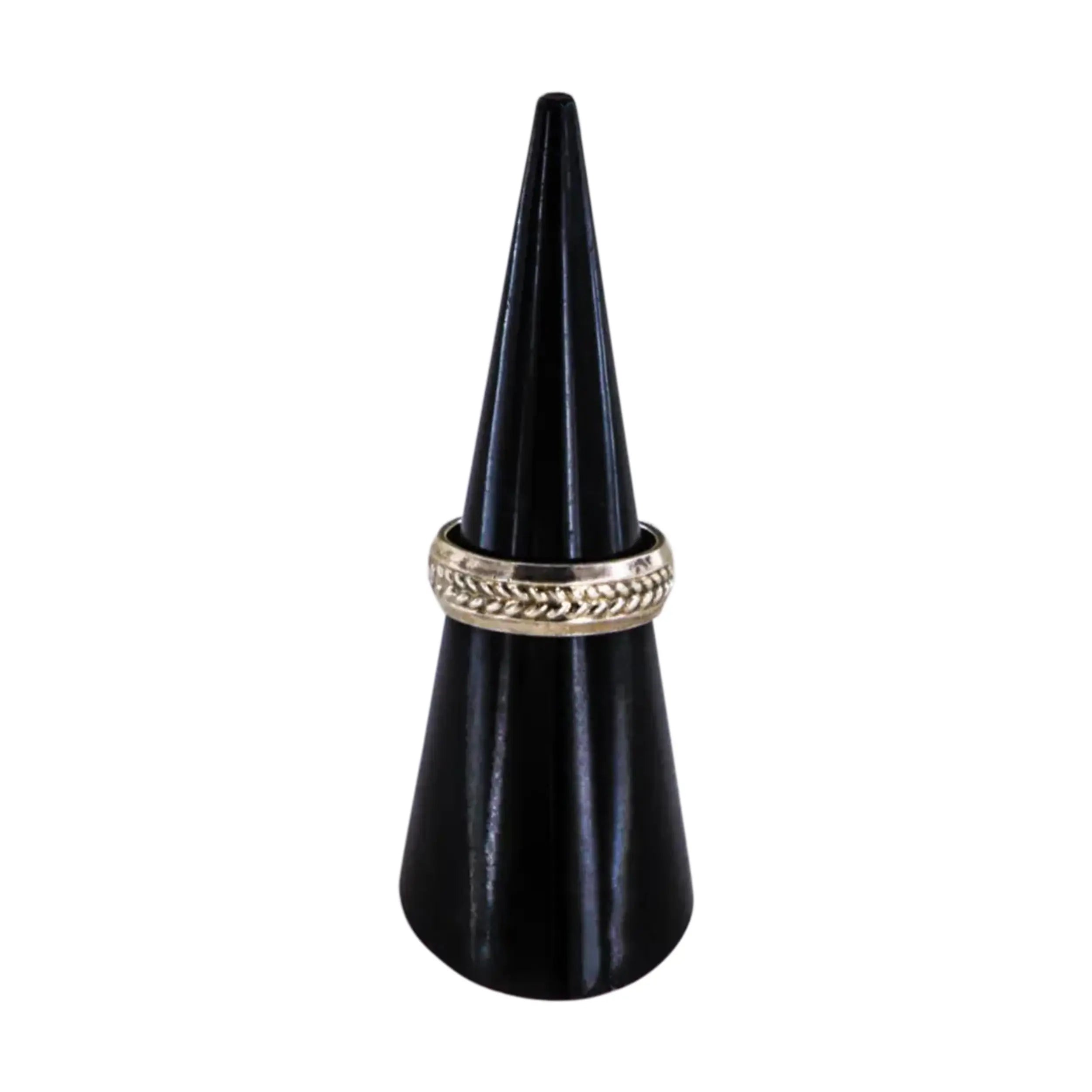 Sølv Fingerring Flettet Bånd Sterling Str - Fingerringe  - 05740034079003