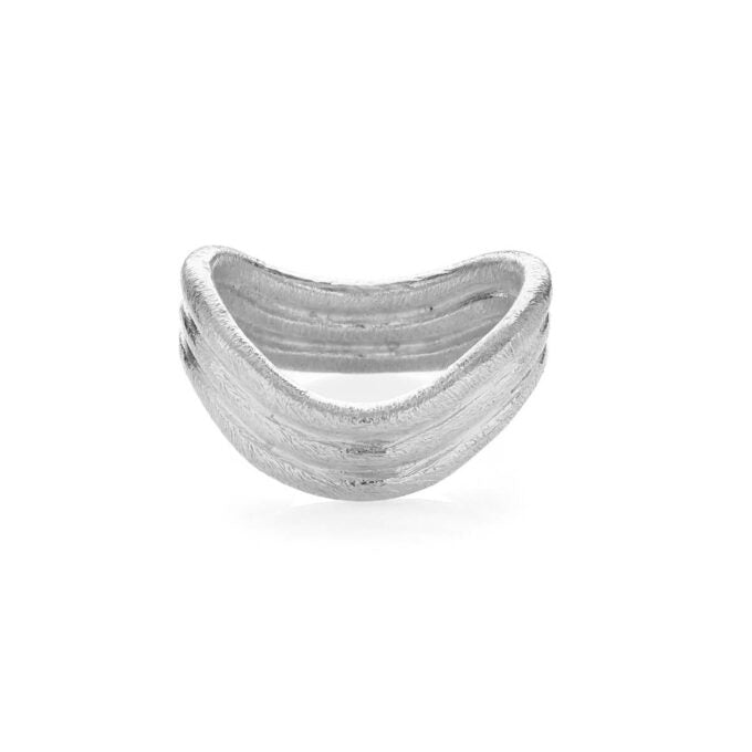 Susanne Friis Bjørner Ring Sfb Wave Ring Sølv 1693 - Fingerringe  - 1233690169743