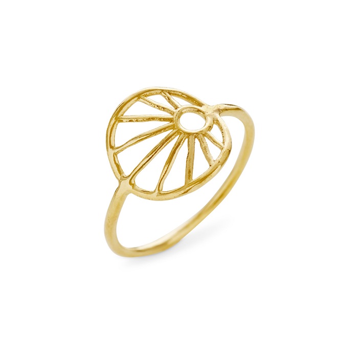 Susanne Friis Bjørner Ring Forgyldt 1695 - Fingerringe