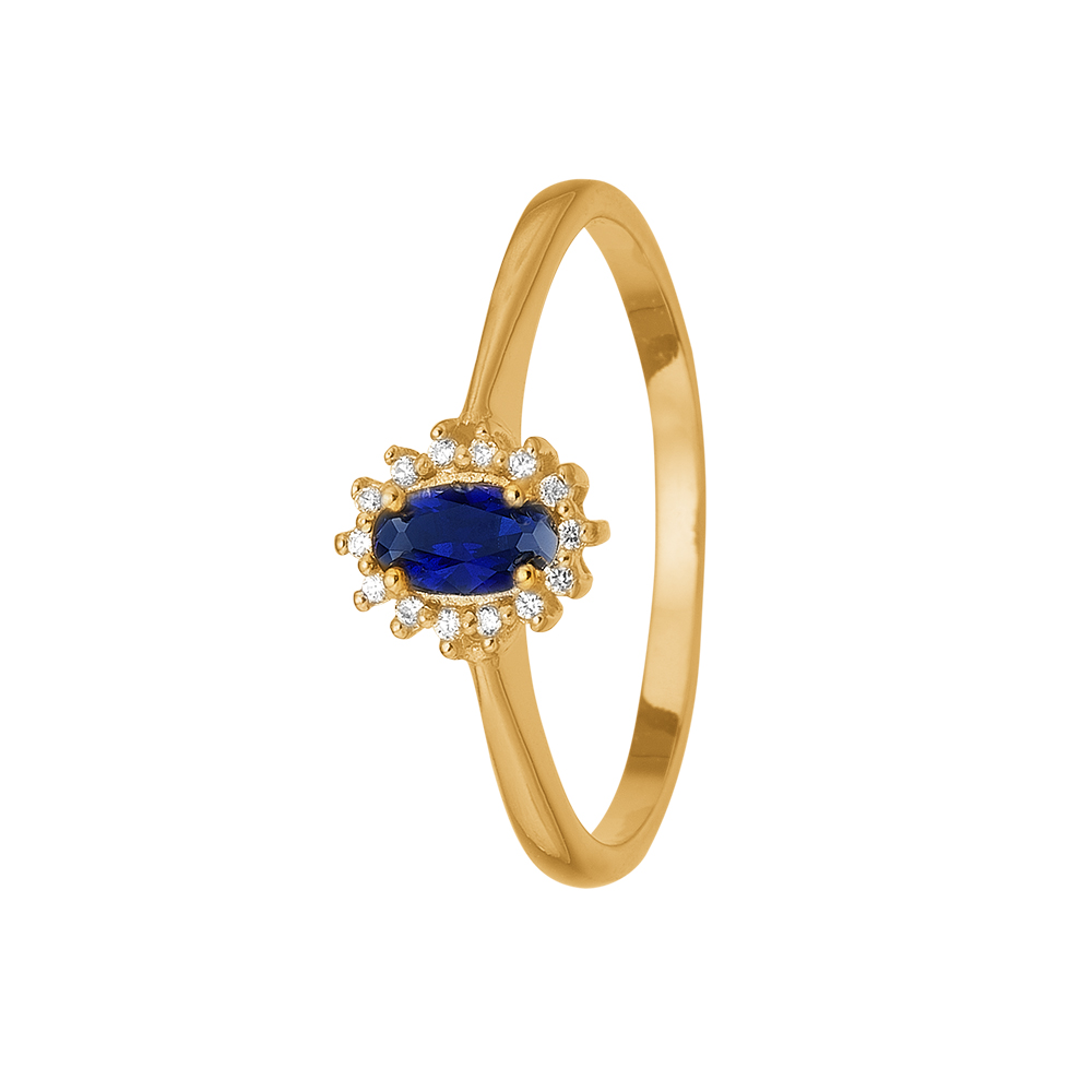Aagaard Ring Safir 1800 - Aagaard Fingerringe