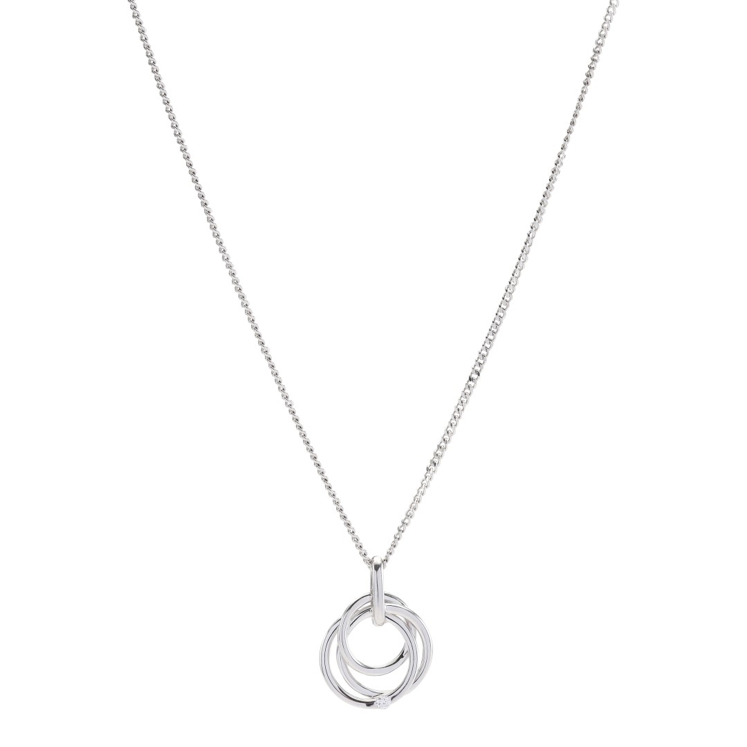 Hvid 14kt Guldsvedhæng Dia 020ct Inkl - Siersbøl Halskæder