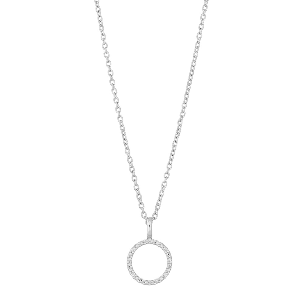 Hvid 14kt Guldsvedhæng Dia 02ct Inkl - Siersbøl Halskæder