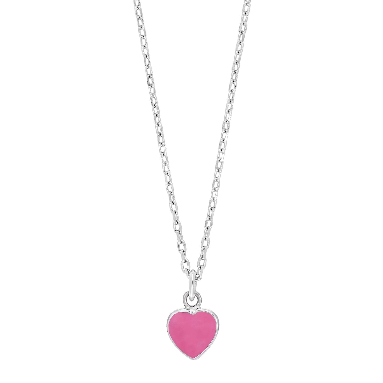 Pink Rhd Sølv Halskæde Emalje - Nordahl Jewelry Halskæder