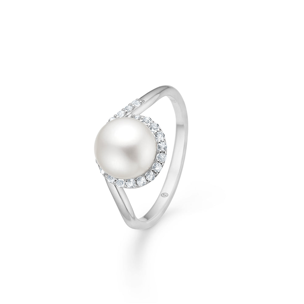Mads Kimberly Sølv Ring Med Topas Kulturperle 2143055 - Mads Z Fingerringe  - 1233690214283