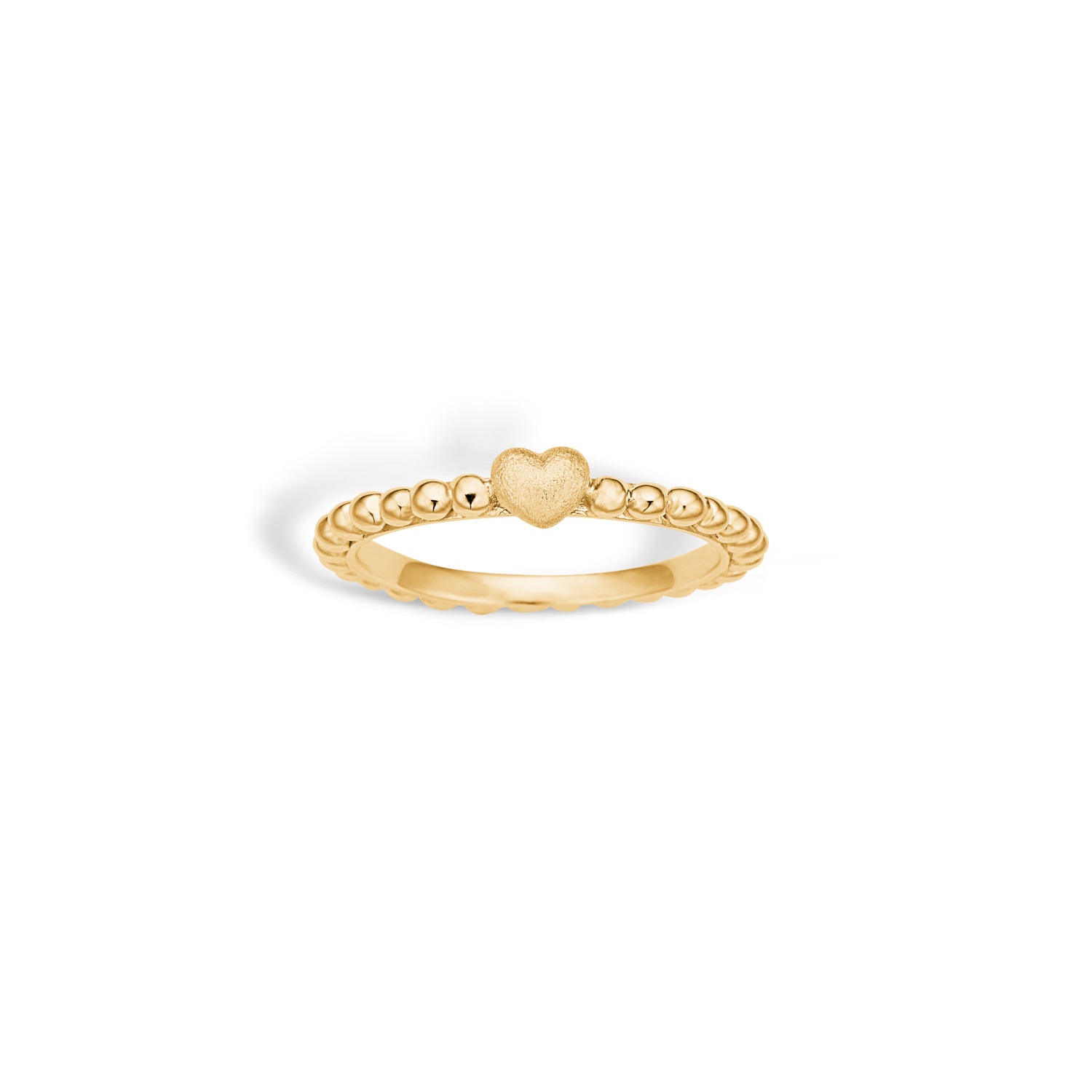 Ring Forgyldt Sølv Hjerte Fra Blossom 23611486 - Blossom Fingerringe  - 1233690119427