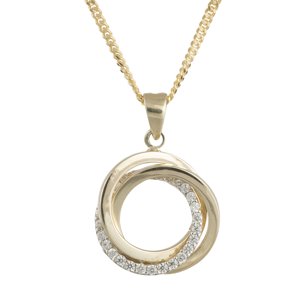 8kt Guldvedhæng Inkl 8kt Kæde - Siersbøl Halskæder