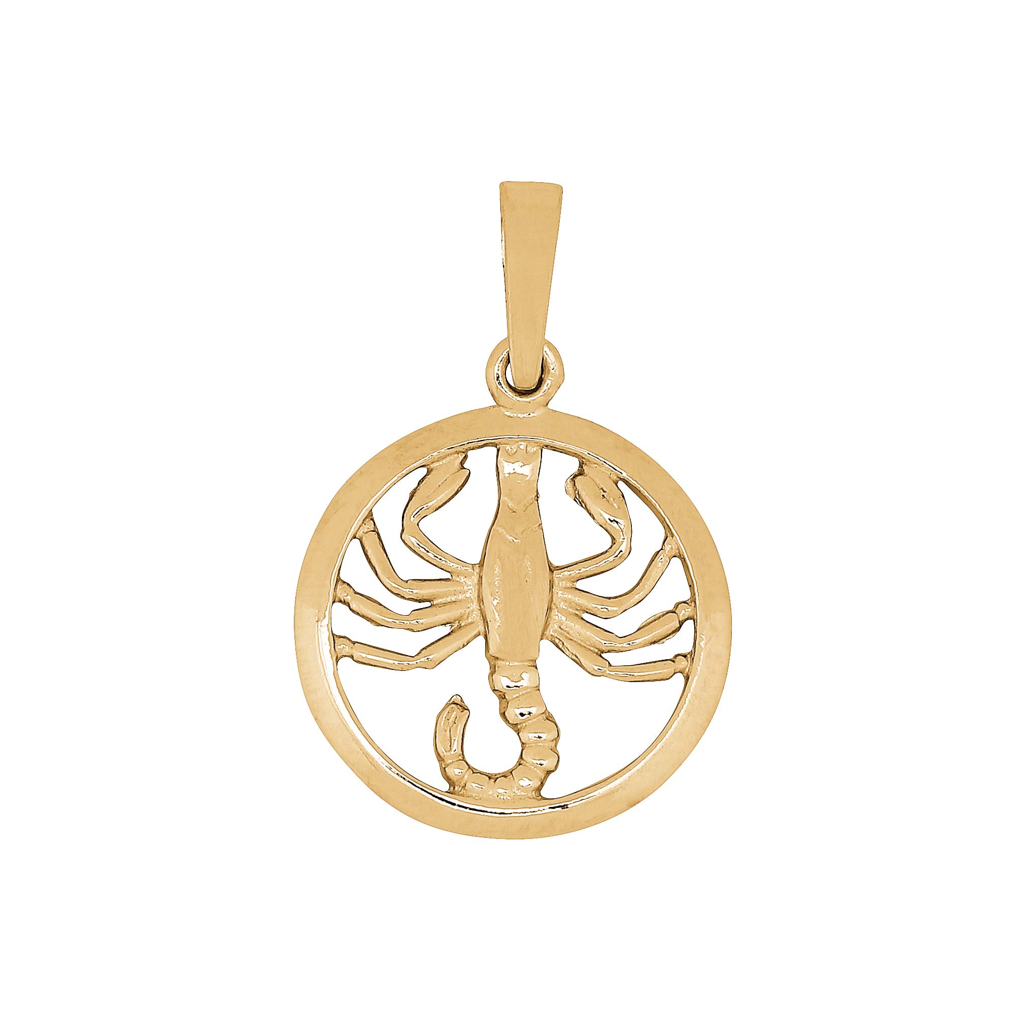 SiersbØl 8kt Vedhæng Skorpionen 15mm - Siersbøl Halskæder