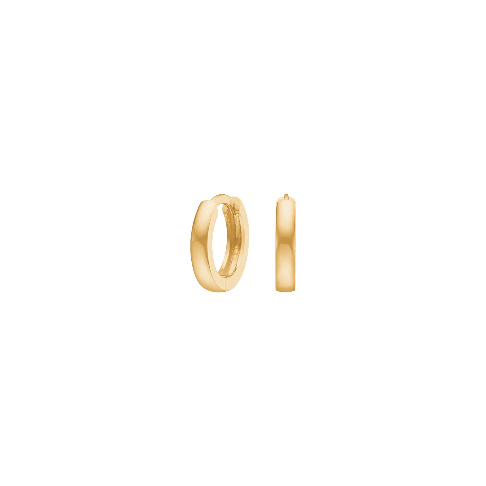 8kt Guldcreoler 2x10mm - Siersbøl Øreringe