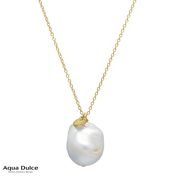 Aqua Dulce Halskæde Barok Forgyldt - Aqua Dulce Halskæder