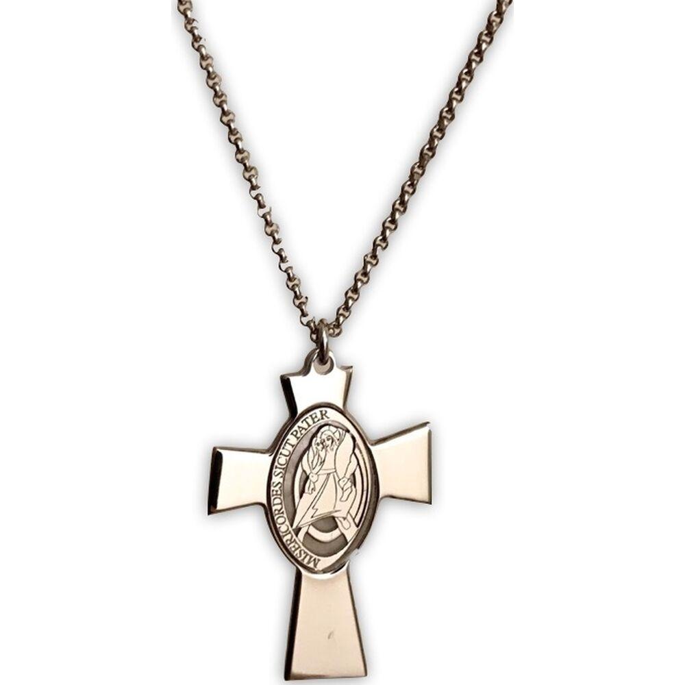 Amen Unisex Halskæde Croce Gesu Madre Perla 925 Sterlingsølv - Halallujah Halskæder  - 1234567116952