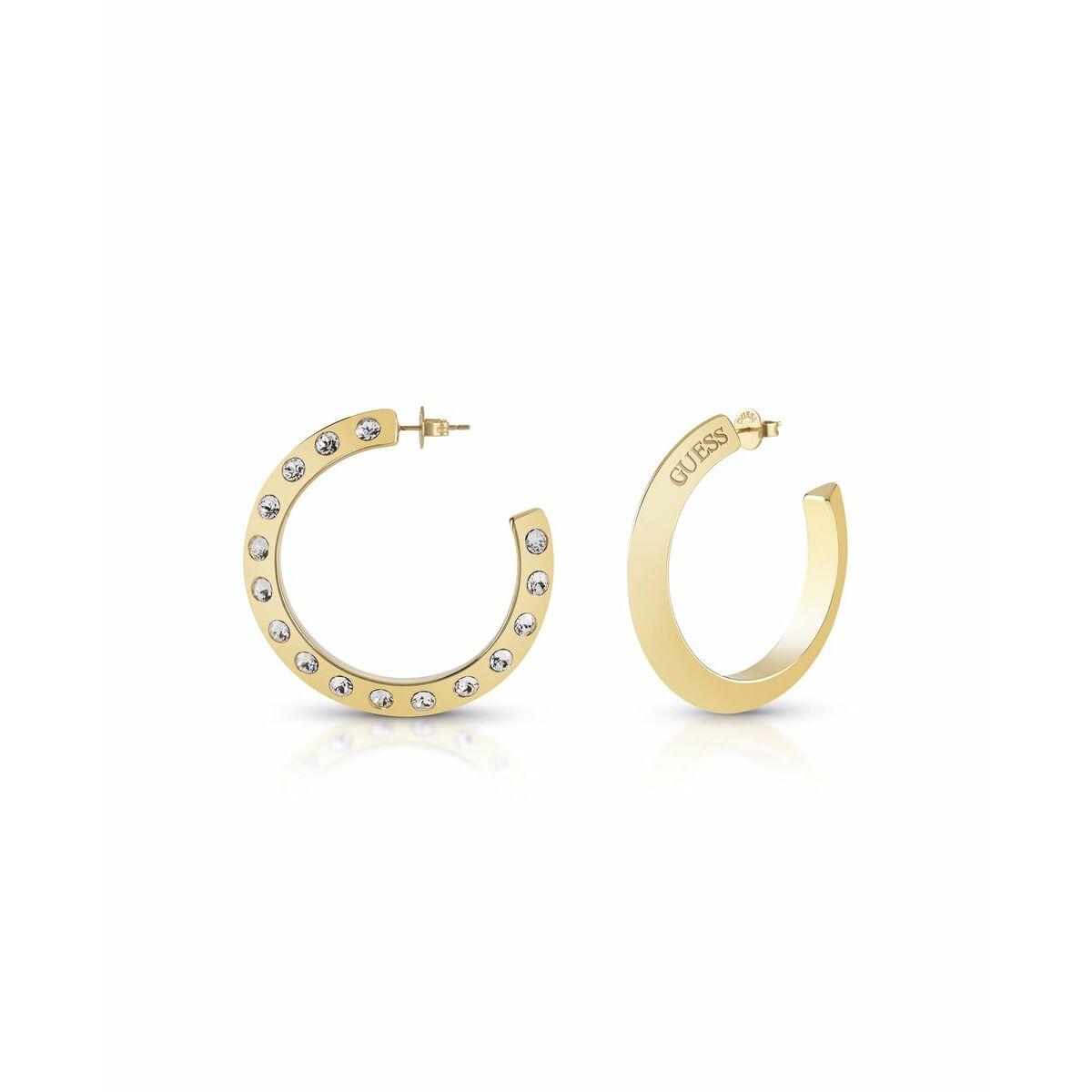 Guess Jube01489jwyg Gyldne Hoops øreringe Til Kvinder - Guess Øreringe  - 7621826574648