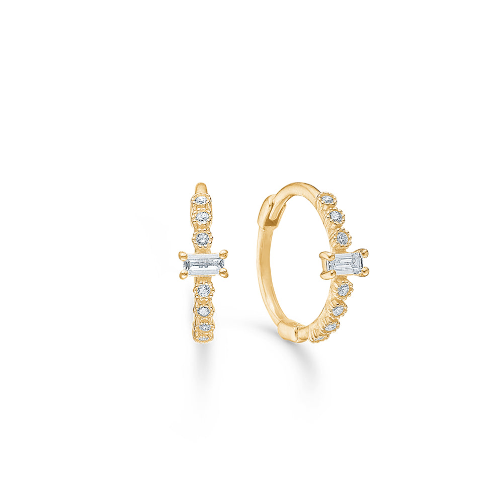 Mads Julie Creoler Karat Guld Med Sten 12mm 3317076 - Mads Z Øreringe  - 1233690195964