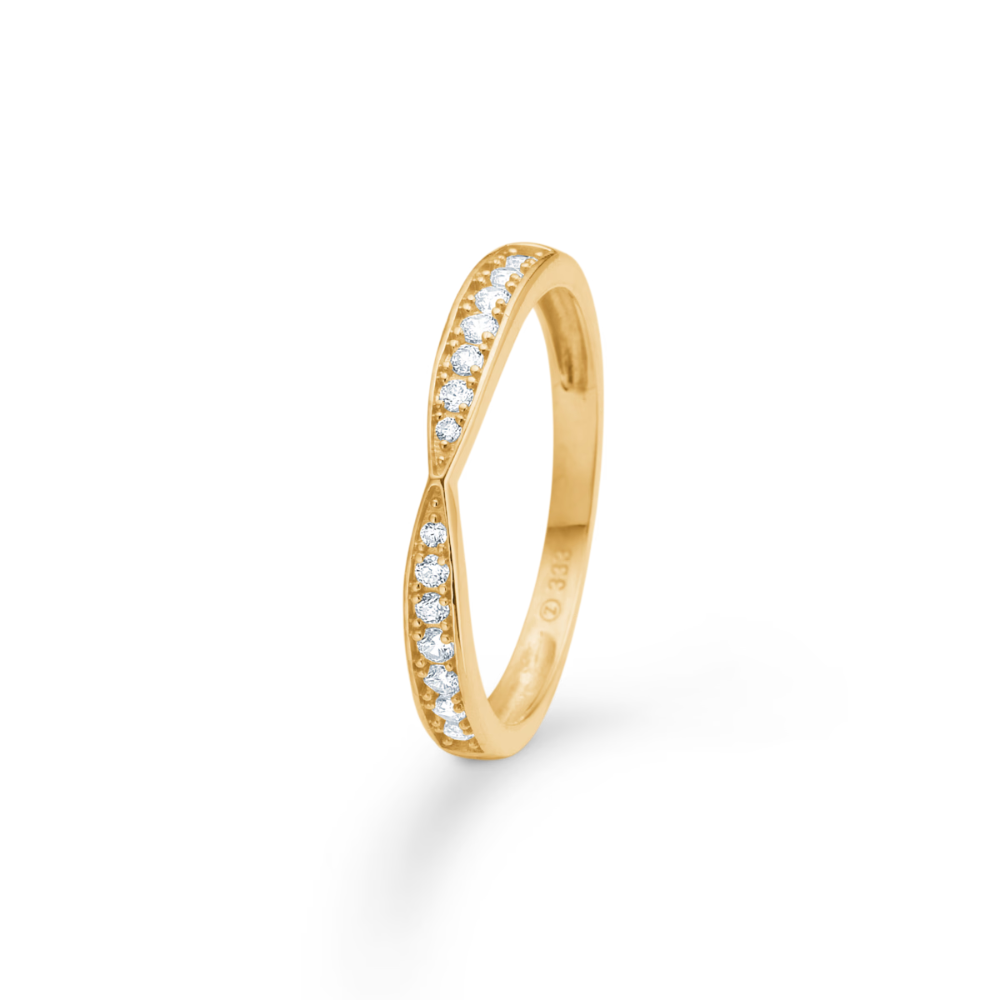 Mads Mila Ring Karat Guld Med Sten 3347038 - Mads Z Fingerringe