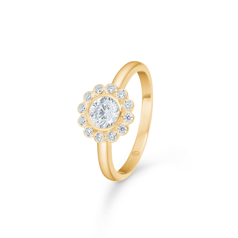Mads Carmen Karat Guldring Med Sten 3347045 - Mads Z Fingerringe  - 1233690230566