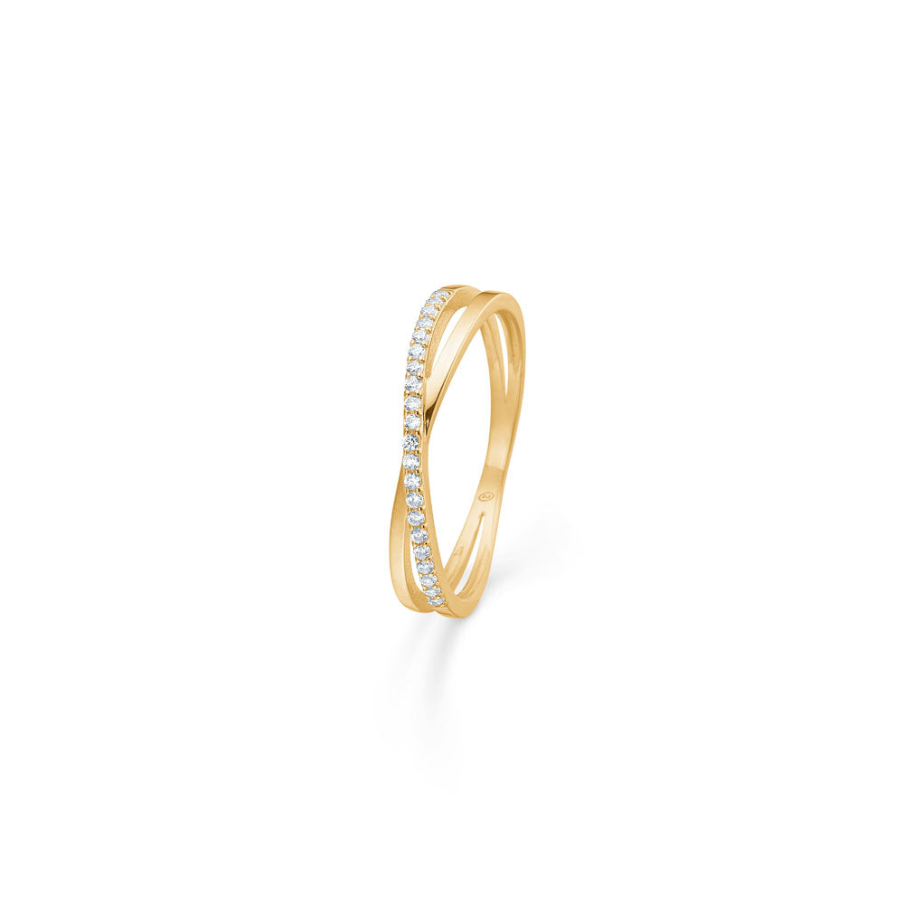 Mads Elisa 8kt Guld Ring Med Zirkonia Sten 3347140 - Mads Z Fingerringe  - 1233690152158