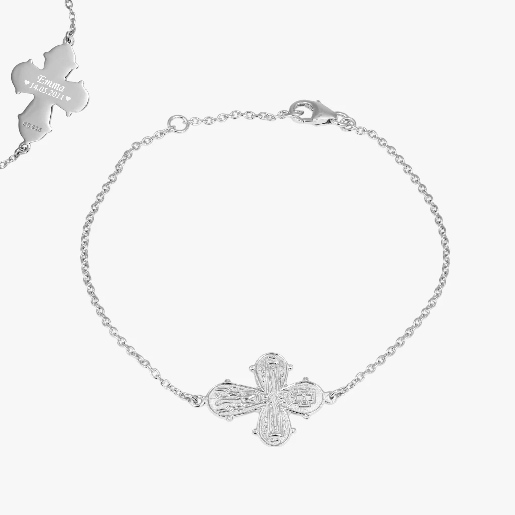 Dagmarkors Armbånd Bagside Med Gravering Sølv Scrouples - Armbånd  - 5704012465844