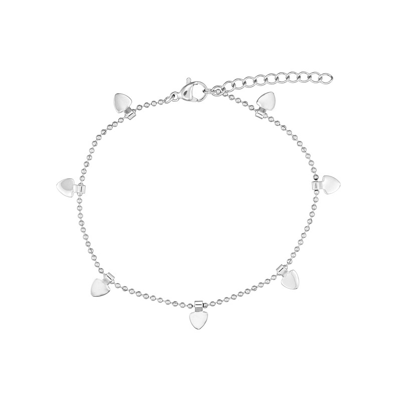 Armbånd Stål Med Hjerter - Blicherfuglsang Armbånd