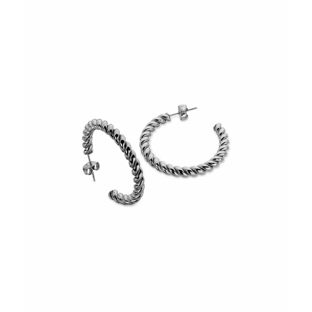 Jewels Til Kvinder Aac E25s Snoede Hoops Sølvlook - An Jewels Øreringe  - 5600468104309