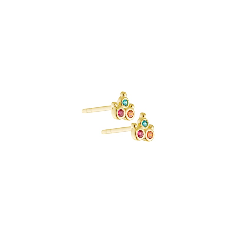 Summer Flower Golden - Aqua Dulce Øreringe  - 5740013842208