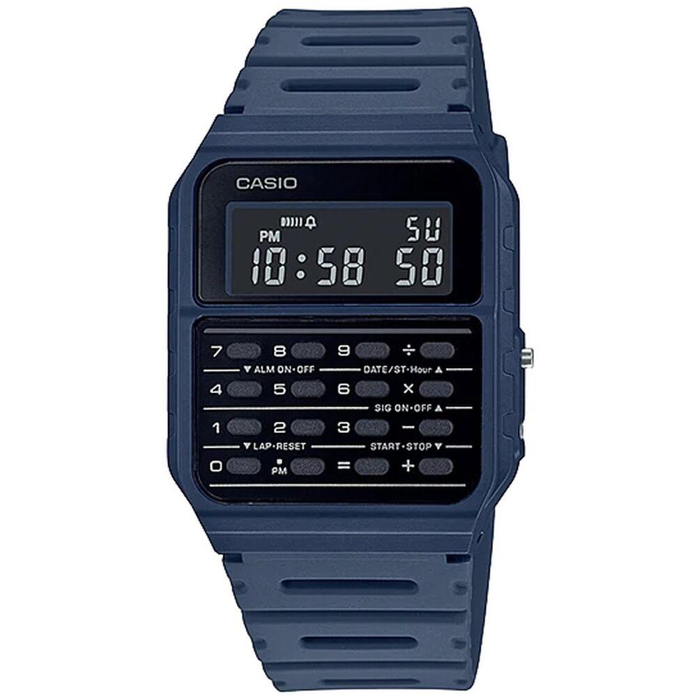Sort Casio Calculator Unisex Armbåndsur Blå - Casio Armbånd  - 4549526271021