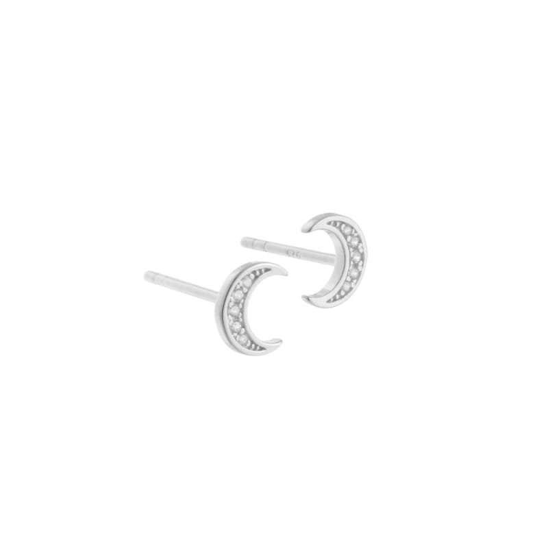 Moon Earstud Silver - Aqua Dulce Ørestikkere  - 5740013842895