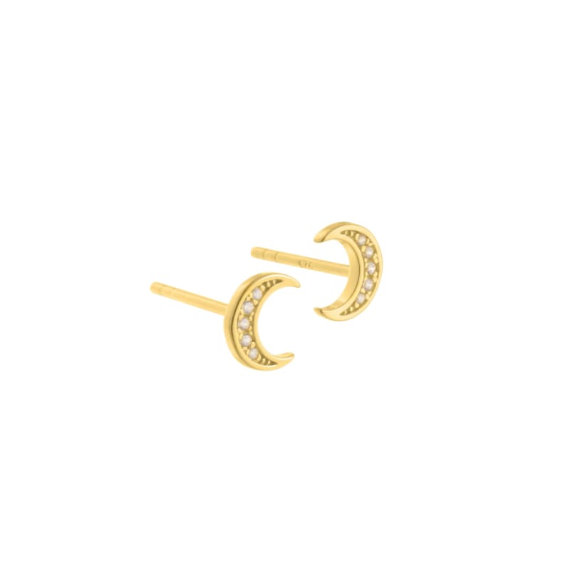 Moon Earstud Golden - Aqua Dulce Ørestikkere  - 5740013842901