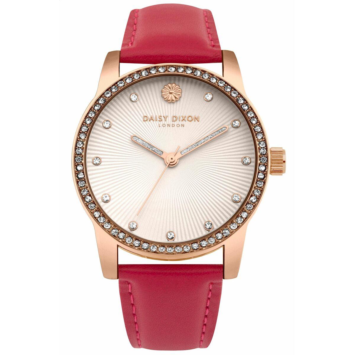 Daisy Dixon Dameur Dd089prg Armbåndsur Rød Rem - Daisy Dixon Armbånd  - 5024693161195