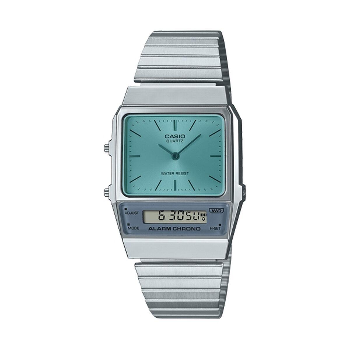Casio Vintage Edgy Unisex Armbåndsur Sølv - Casio Armbånd  - 4549526343728