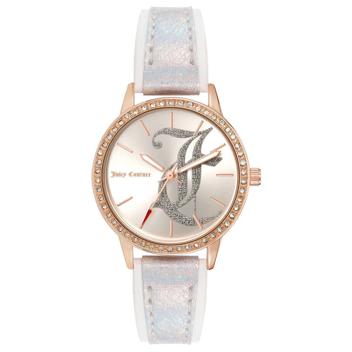 Hvid Juicy Couture Dameur Jc1292rgsi Armbåndsur Rem - Juicy Couture Armbånd  - 0086702682775