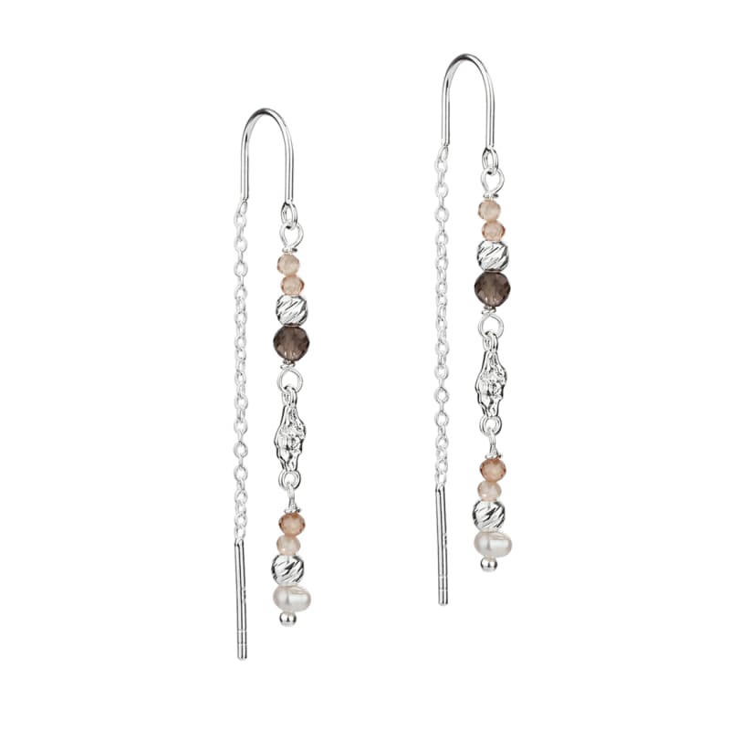 Rose Garden Earthread Silver - Aqua Dulce Øreringe  - 5740013849269
