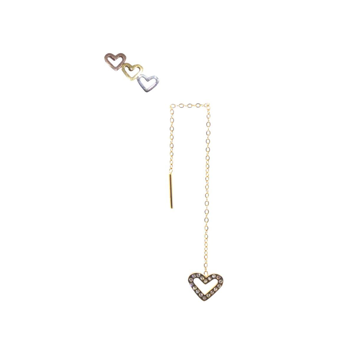 Jewels Ep021 Elegante øreringe Til Kvinder Med Hjertevedhæng - An Jewels Øreringe  - 5600468108260