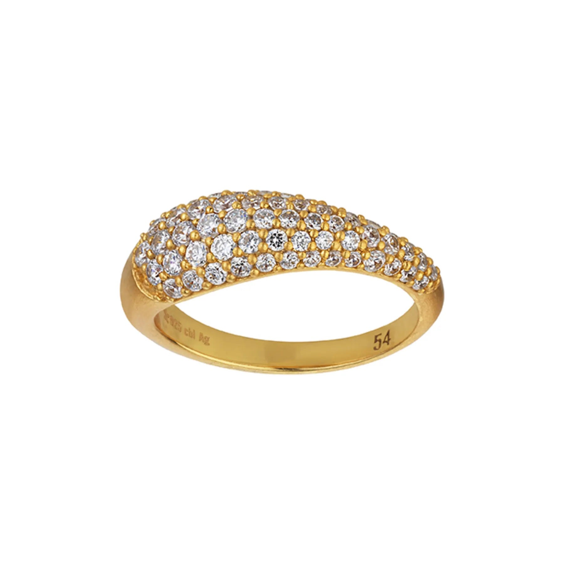Bybiehl Ocean Flow Ring Med Sten Forgyldt 4202a - Bybiehl Fingerringe  - 1233690160474